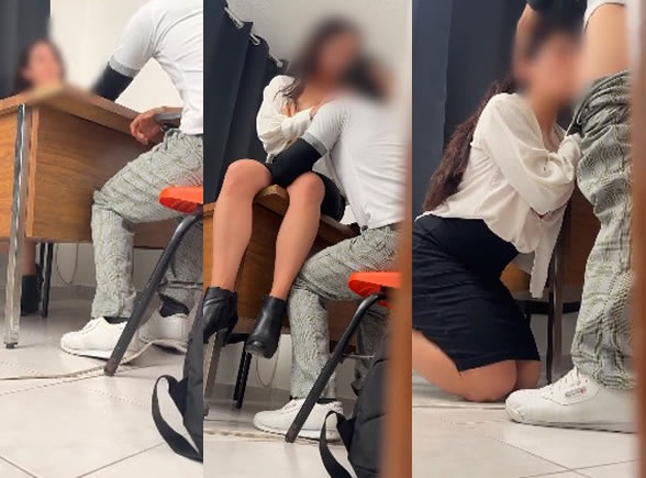 consigue que su profesora se la chupe